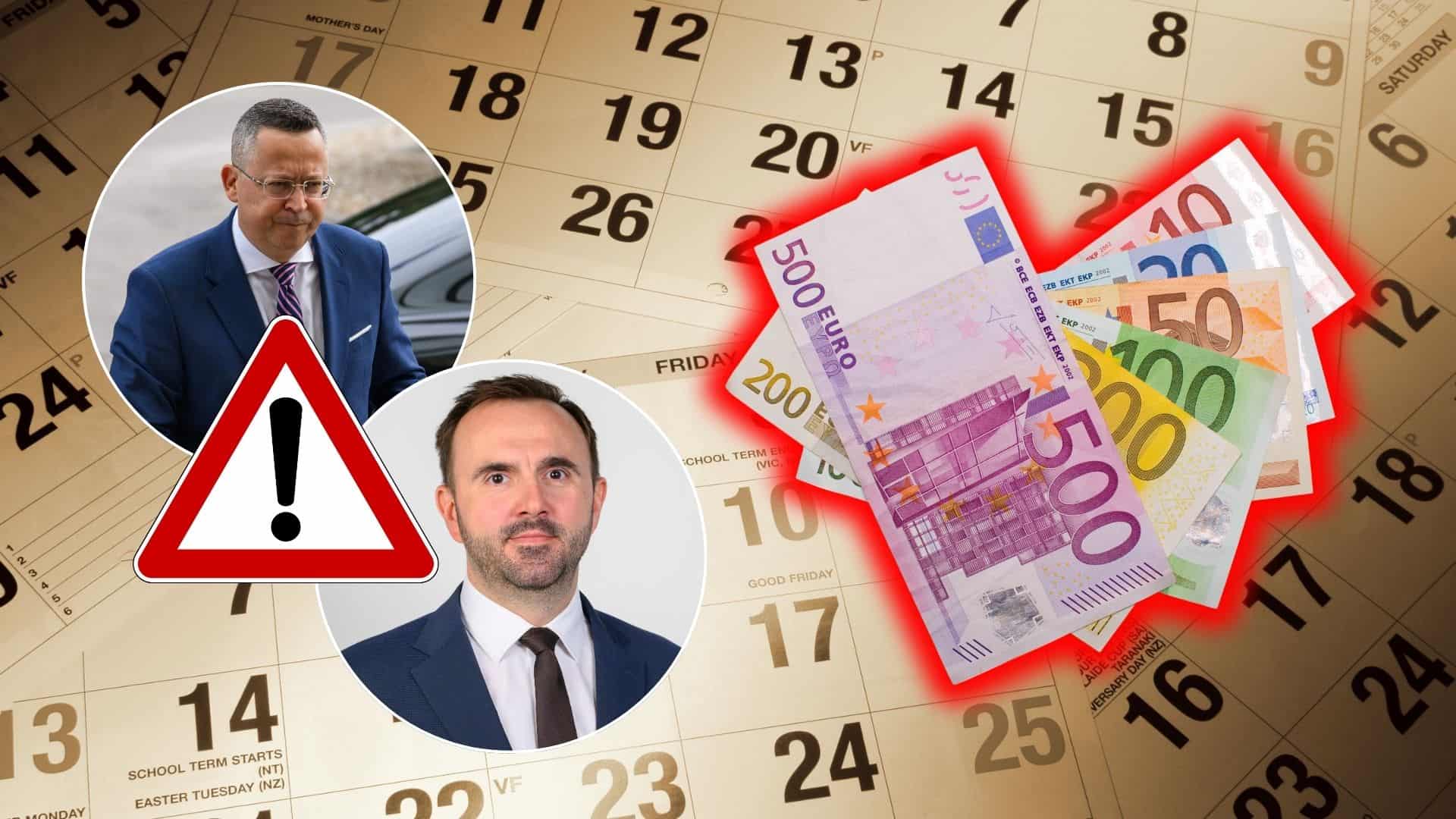 kišš kamenický peniaze kalendár
