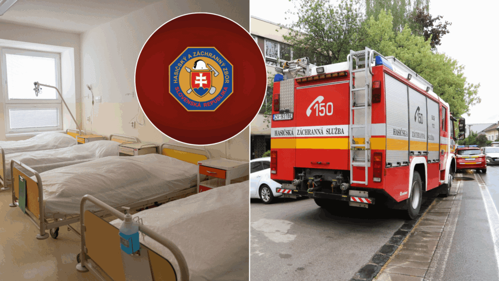 nemocnica požiar hasiči