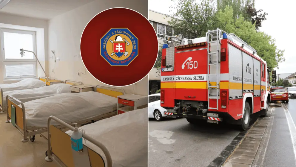 nemocnica požiar hasiči