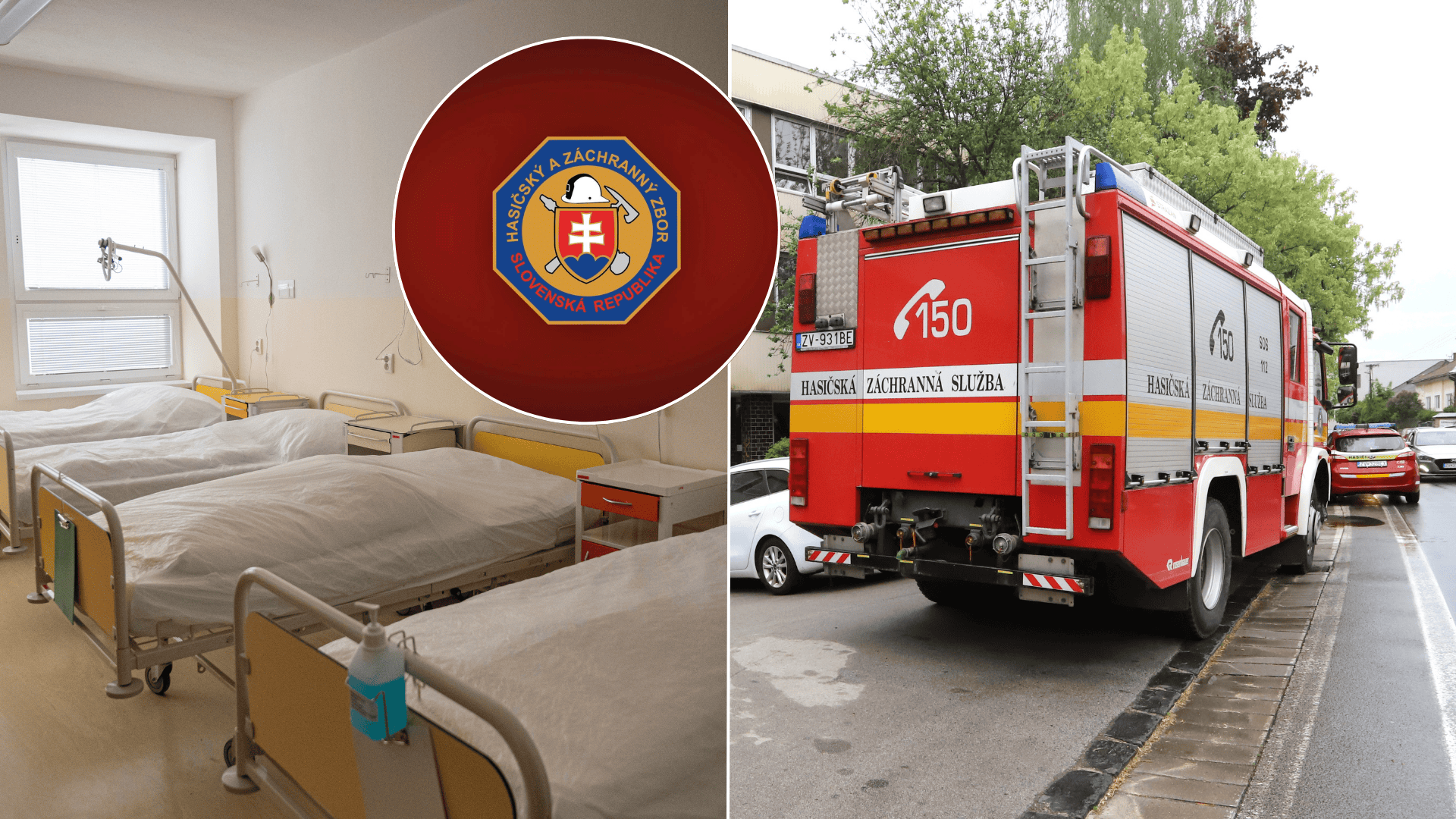 nemocnica požiar hasiči
