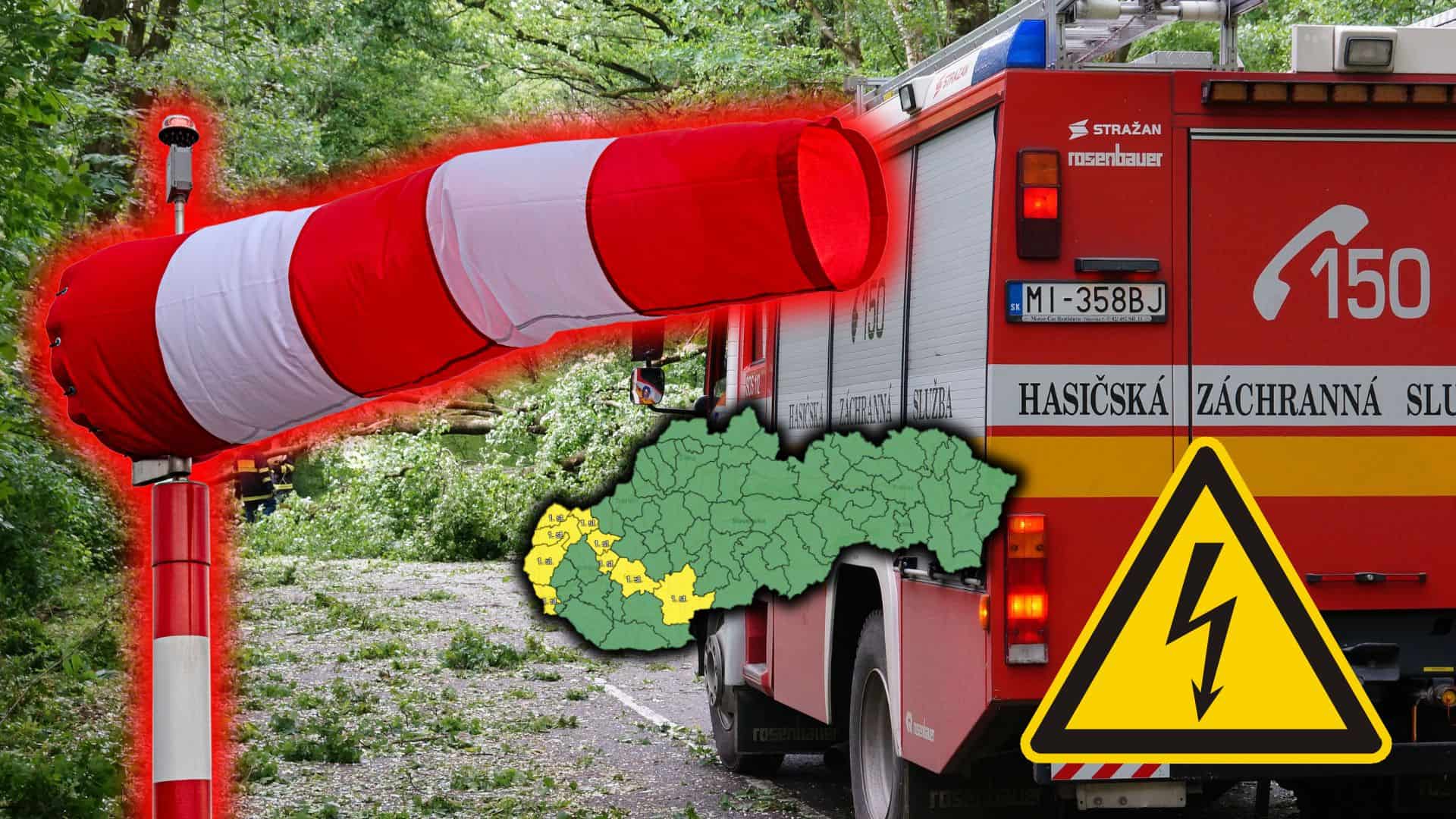 počasie vietor Slovensko