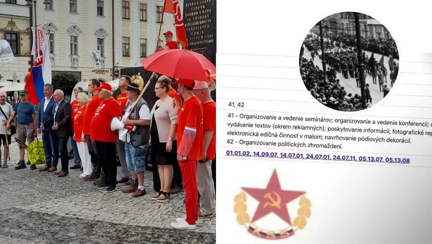 Komunistická strana Slovenska podala na Úrad priemyselného vlastníctva (ÚPV) koncom júla prihlášku ochrannej známky s logom červenej päťcípej hviezdy so zlatým kosákom a kladivom uprostred