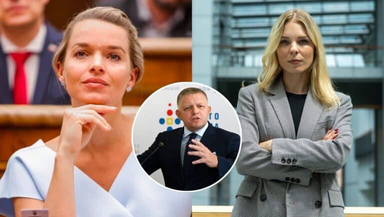 Romana Tabaková (vľavo), Robert Fico (v strede) a Veronika Cifrová Ostrihoňová (vpravo)