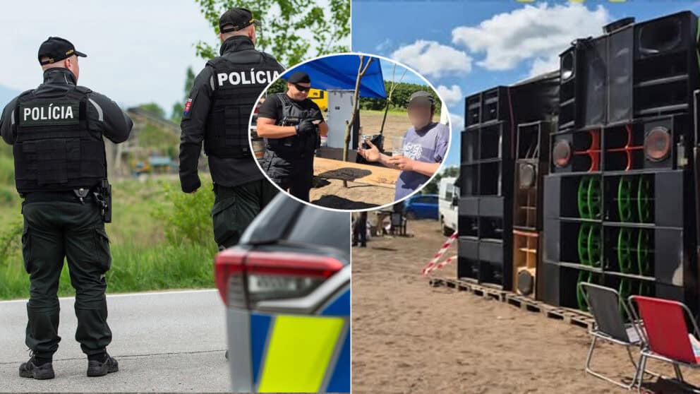 nelegálna technopárty polícia
