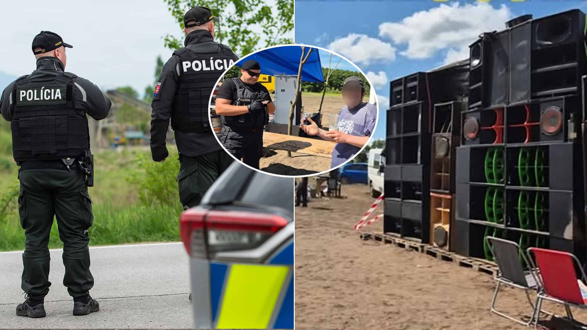 nelegálna technopárty polícia