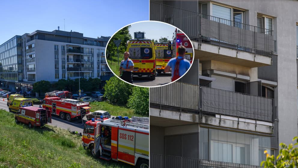 požiar bytu v Ružinove