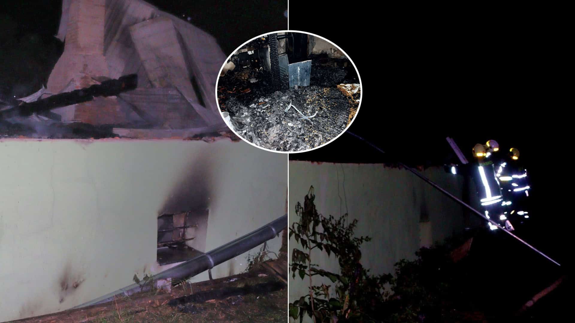 požiar chaty Dolné Trhovište