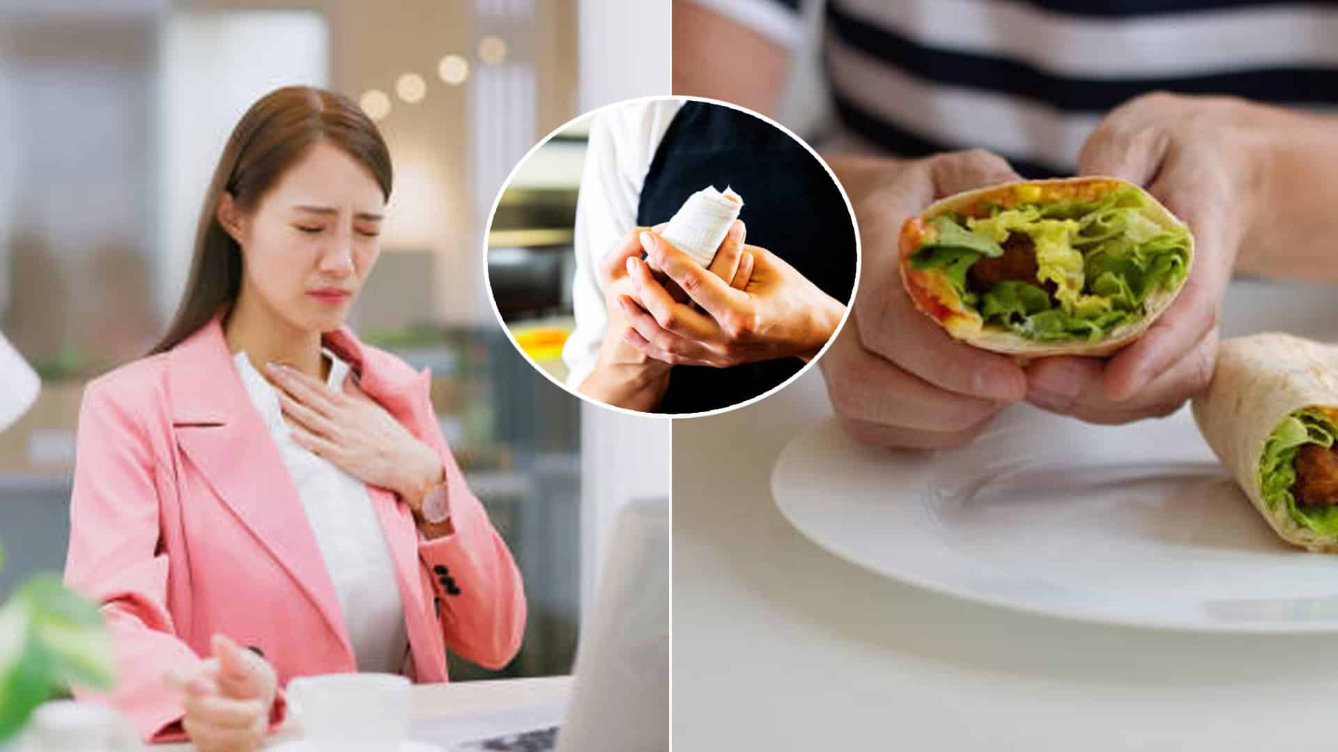 kurací wrap žena prst v jedle