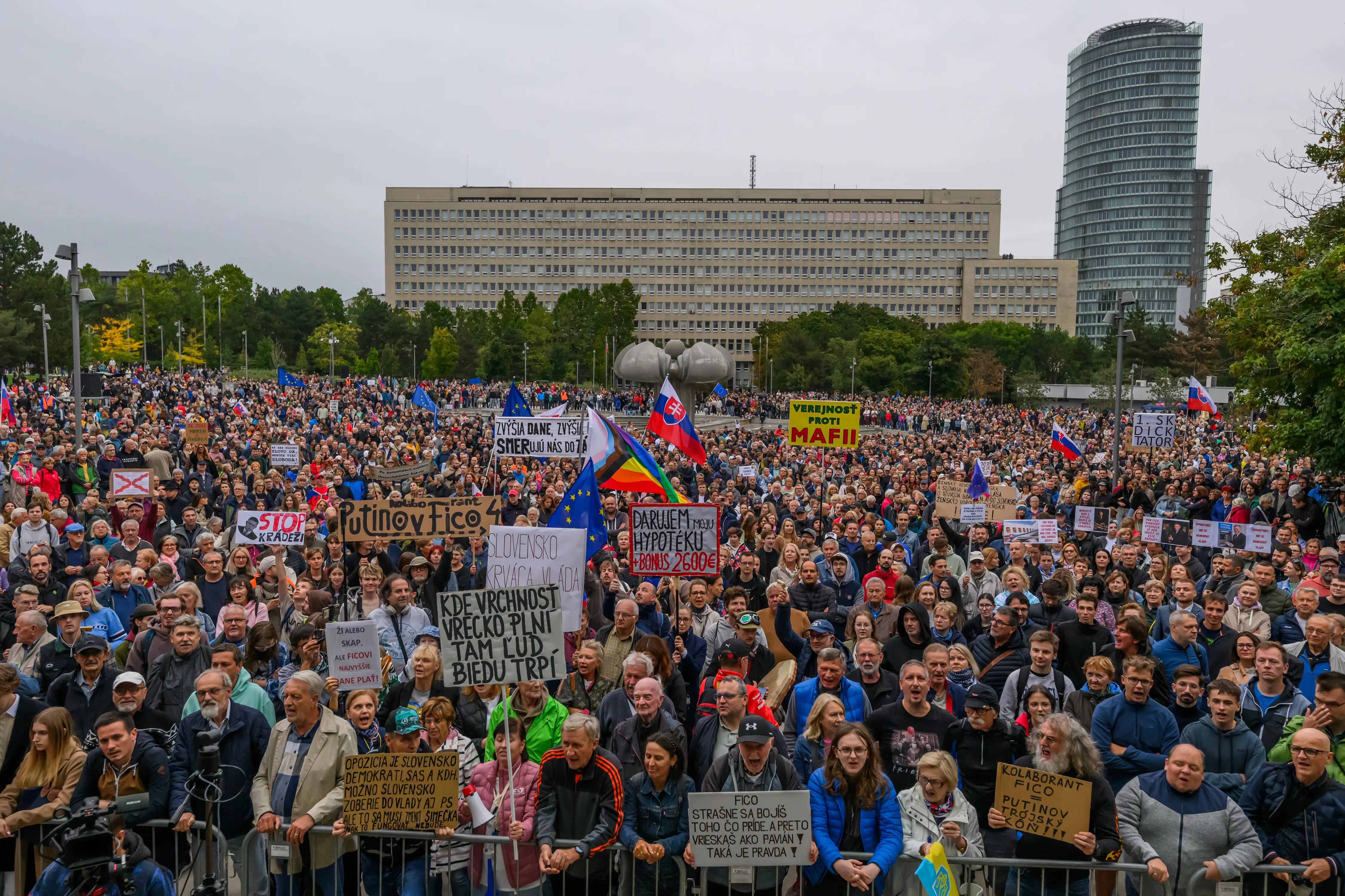 Protest konsolidácia Bratislava