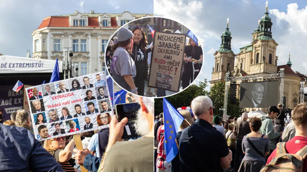 Česko Praha voľby zhromaždenie