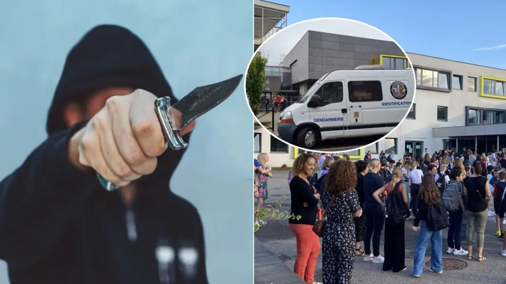 polícia francúzsko útok nožom žiak
