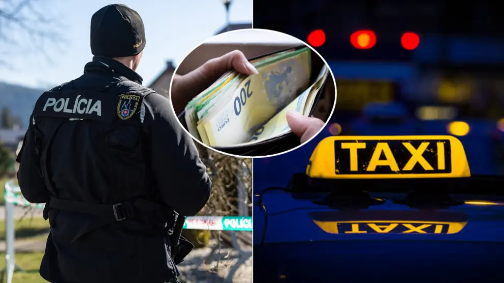 prepadnutie taxi peniaze policajt