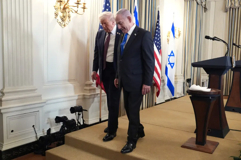 Trump, Netanjahu, Izrael, pásmo Gazy