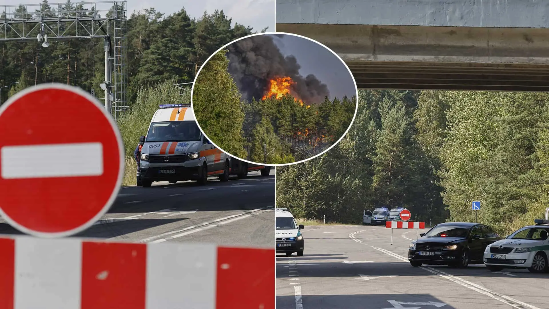 výbuch Vilnius v Litve