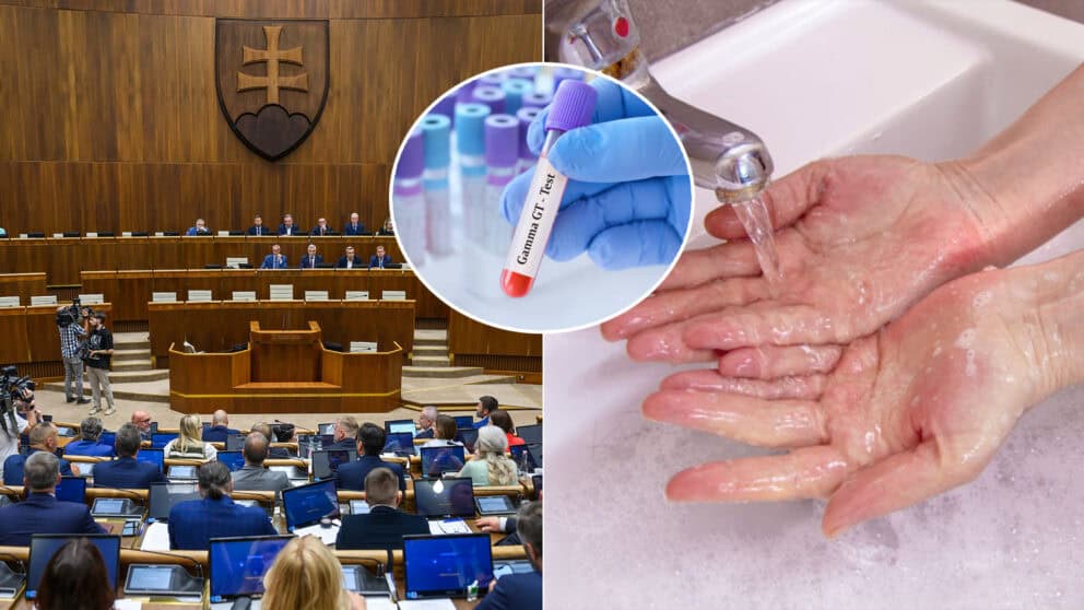 žltačka parlament test umývanie rúk