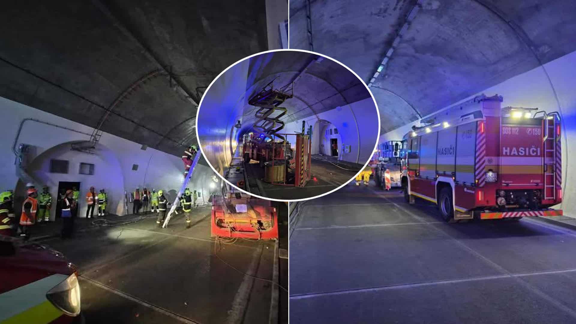 hasiči nehoda na stavbe diaľničného tunela Višňové