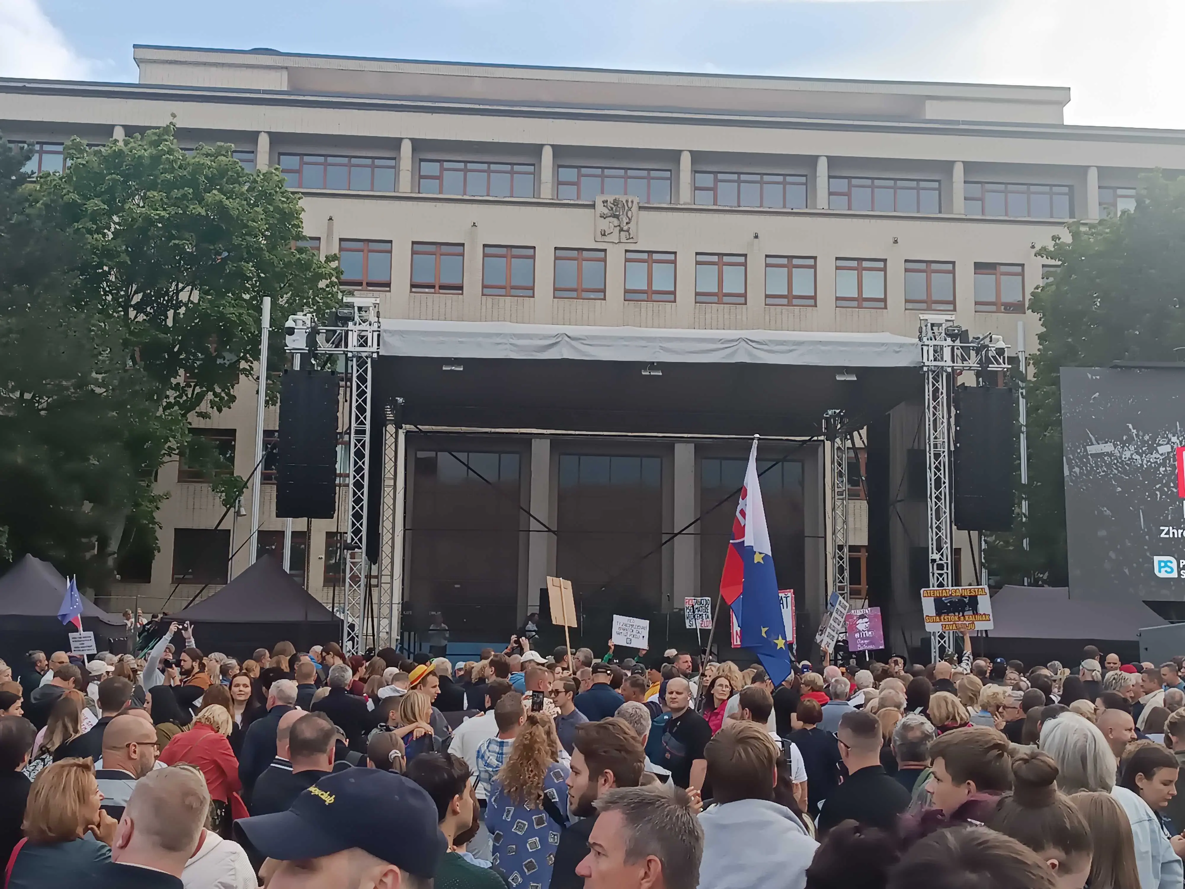 protest Bratislava Fico vláda