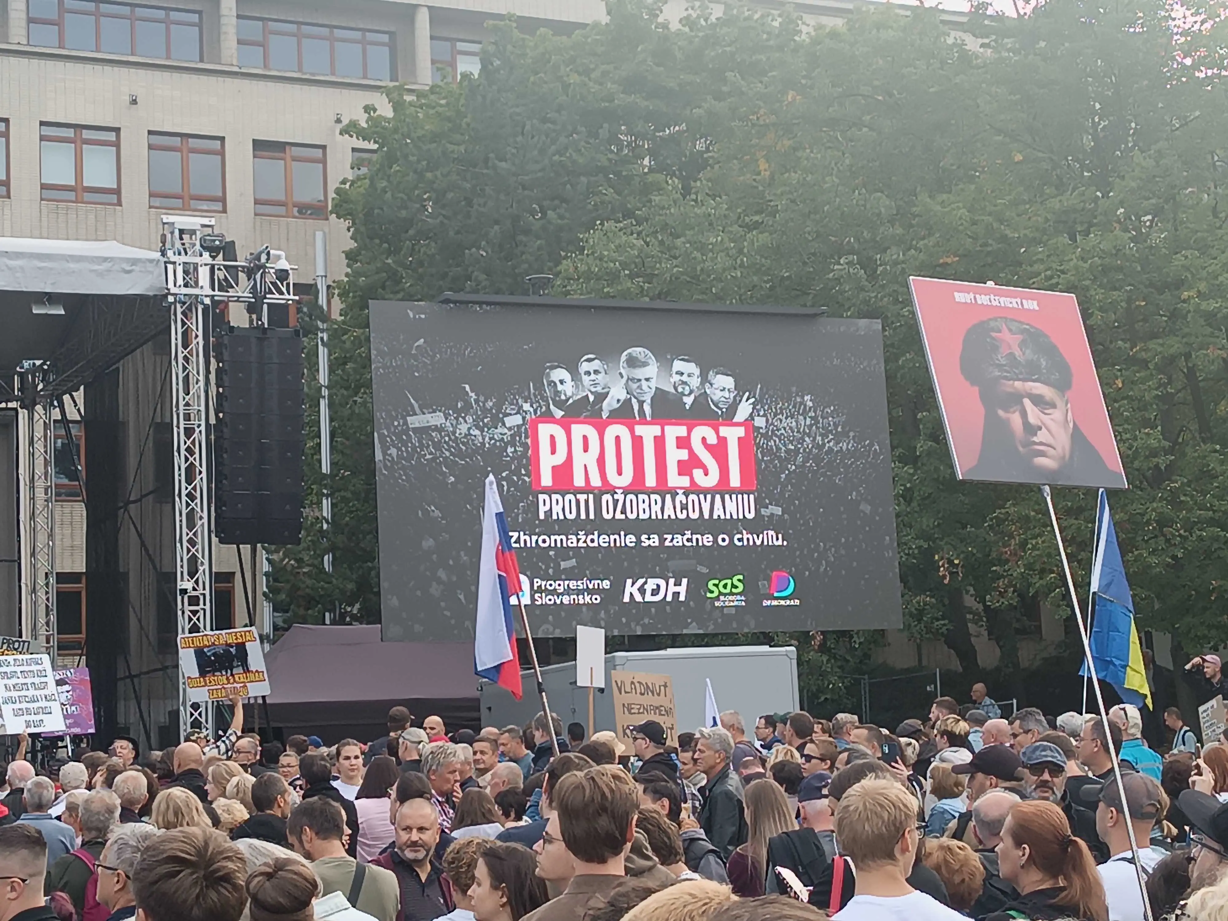 protest Bratislava Fico vláda