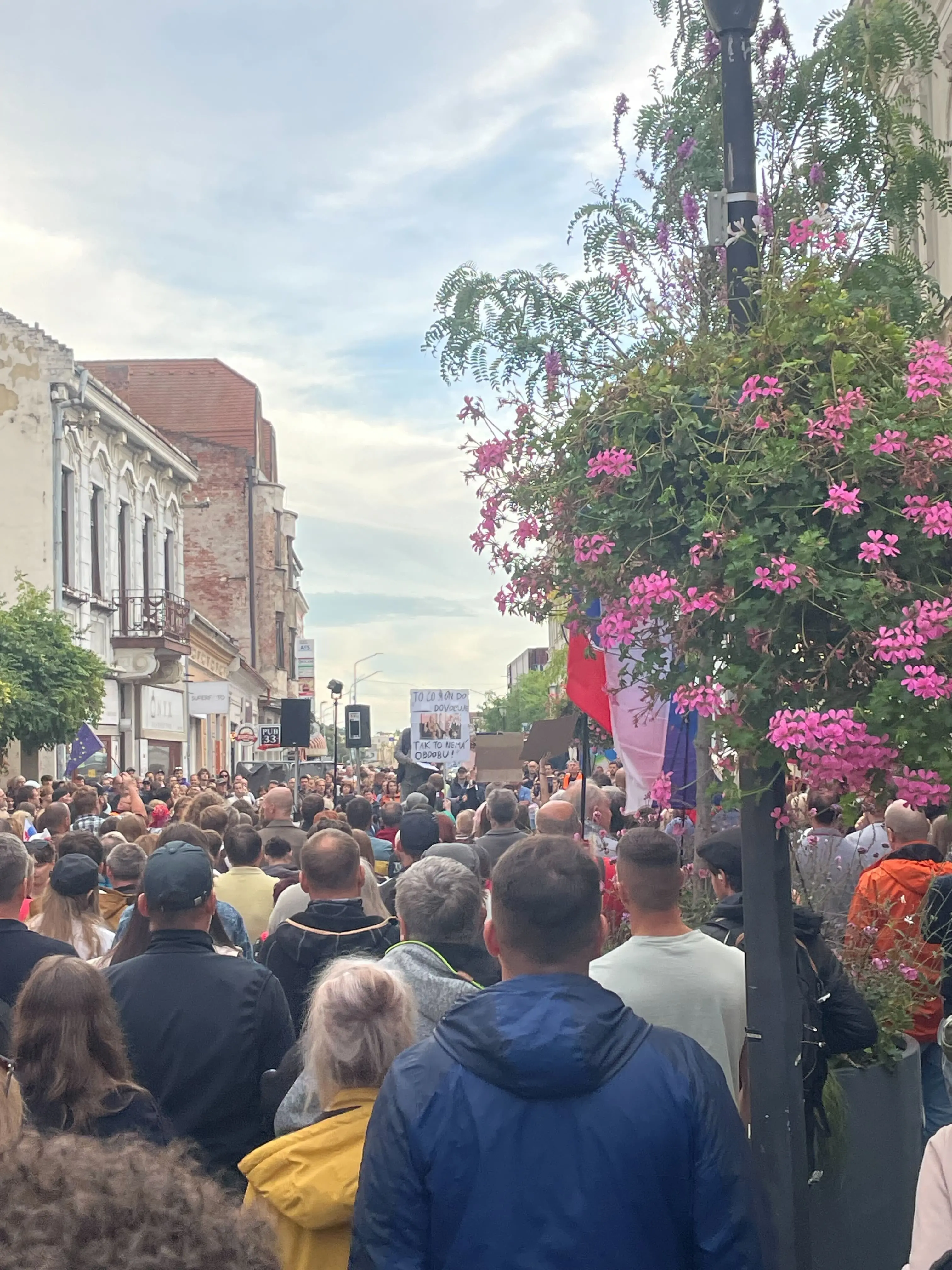 protest v Nitre Fico vláda