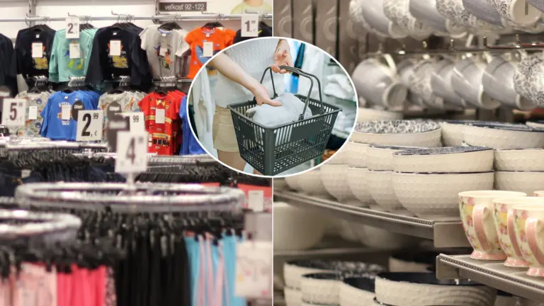 KiK predajňa nakupovanie oblečenie dekorácie kuchynské pomôcky
