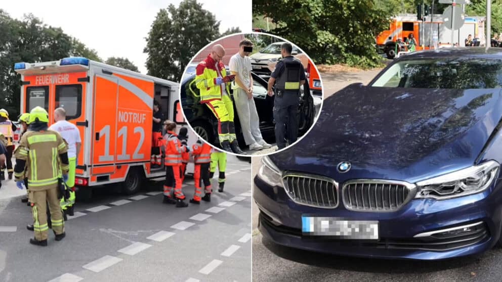 Berlín BMW nehoda