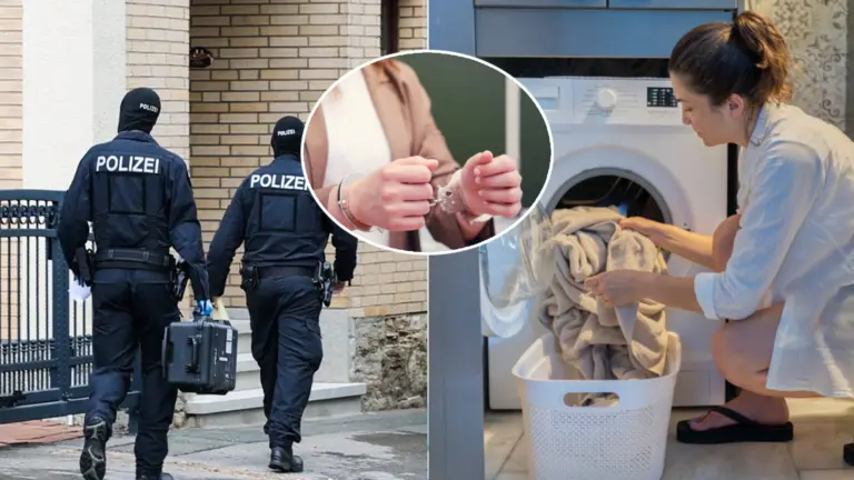 Nemecko polícia žena putá práčka