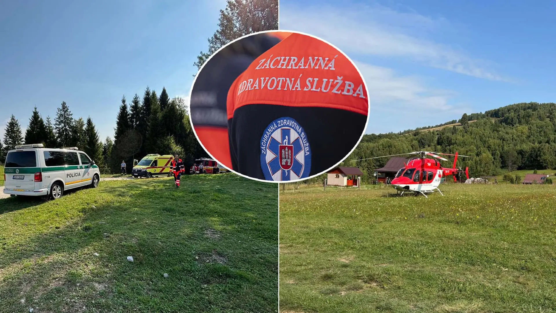 záchranári pri Pohronskej Polhore