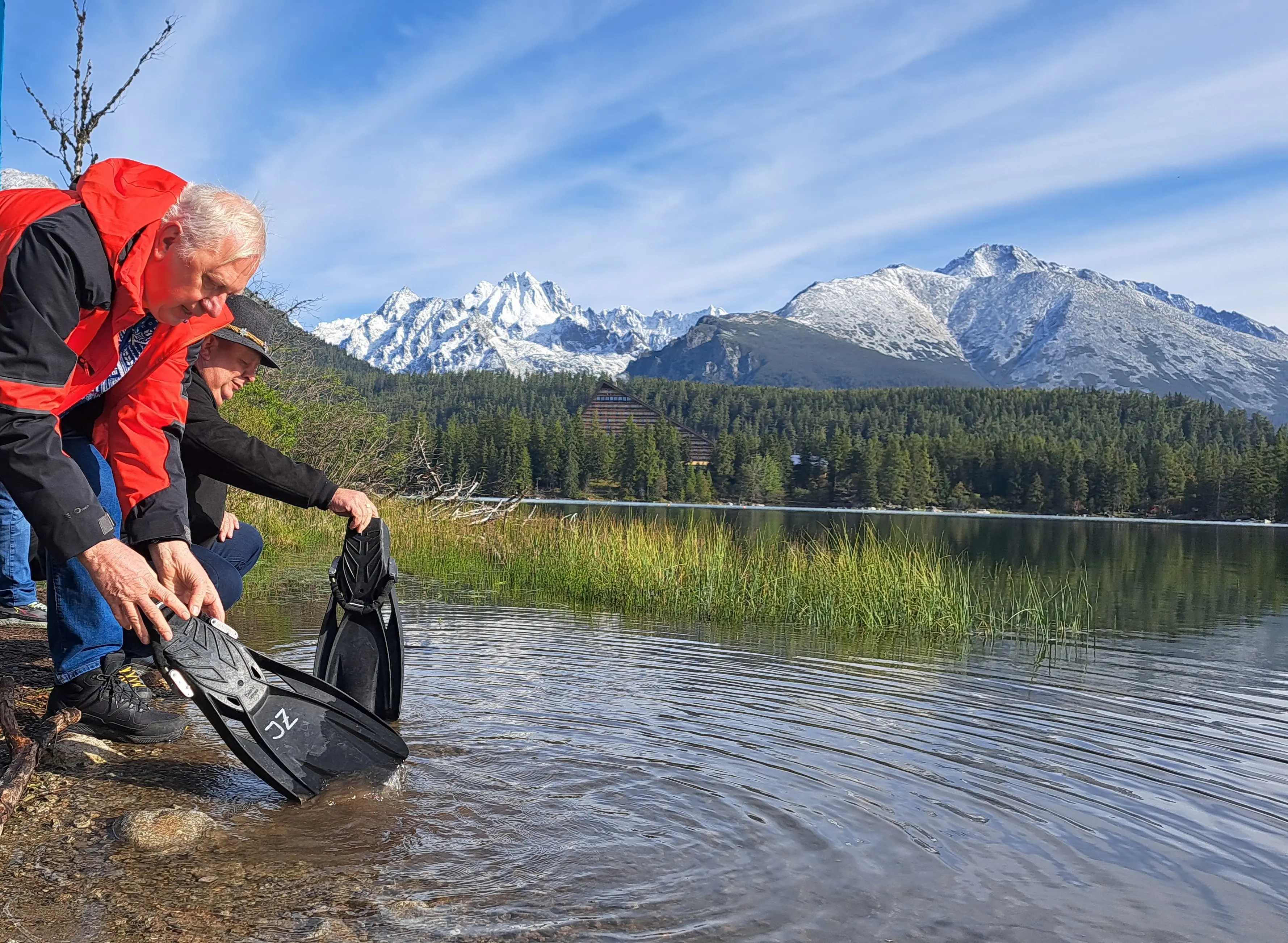 potápači odpad Štrbské pleso