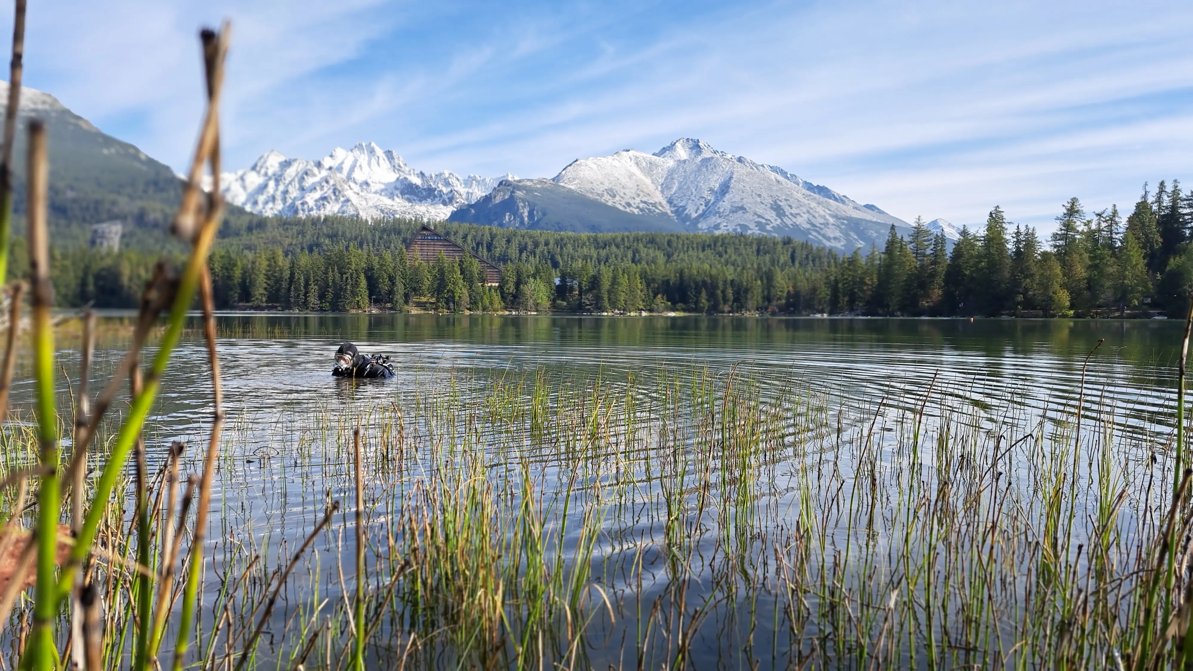 potápači odpad Štrbské pleso