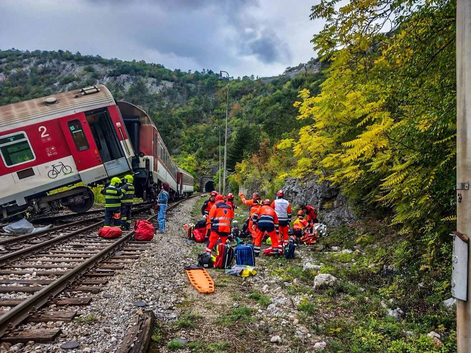 nehoda pri Rožňave vlaky