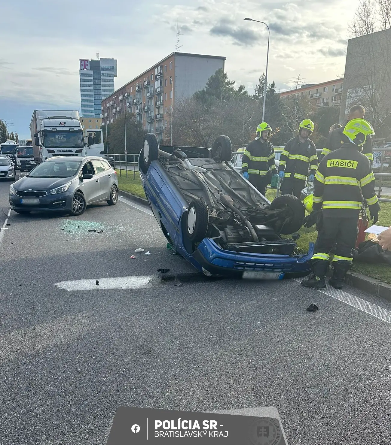 nehoda Bratislava autá