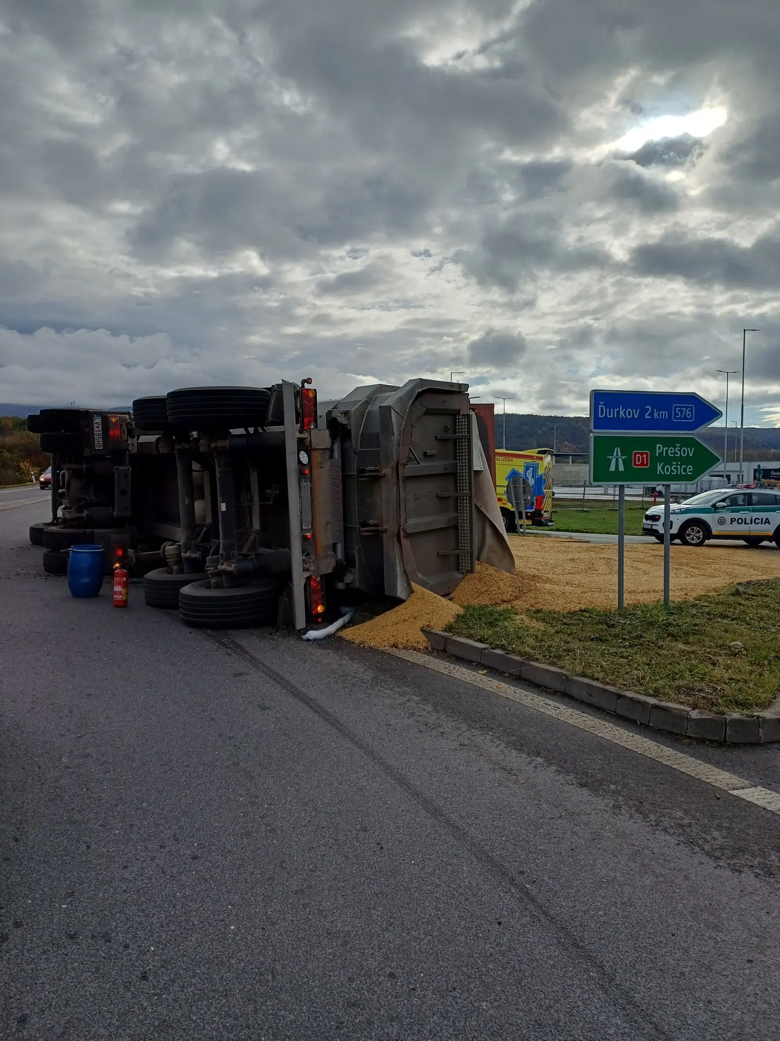 kamión pri Bidovciach