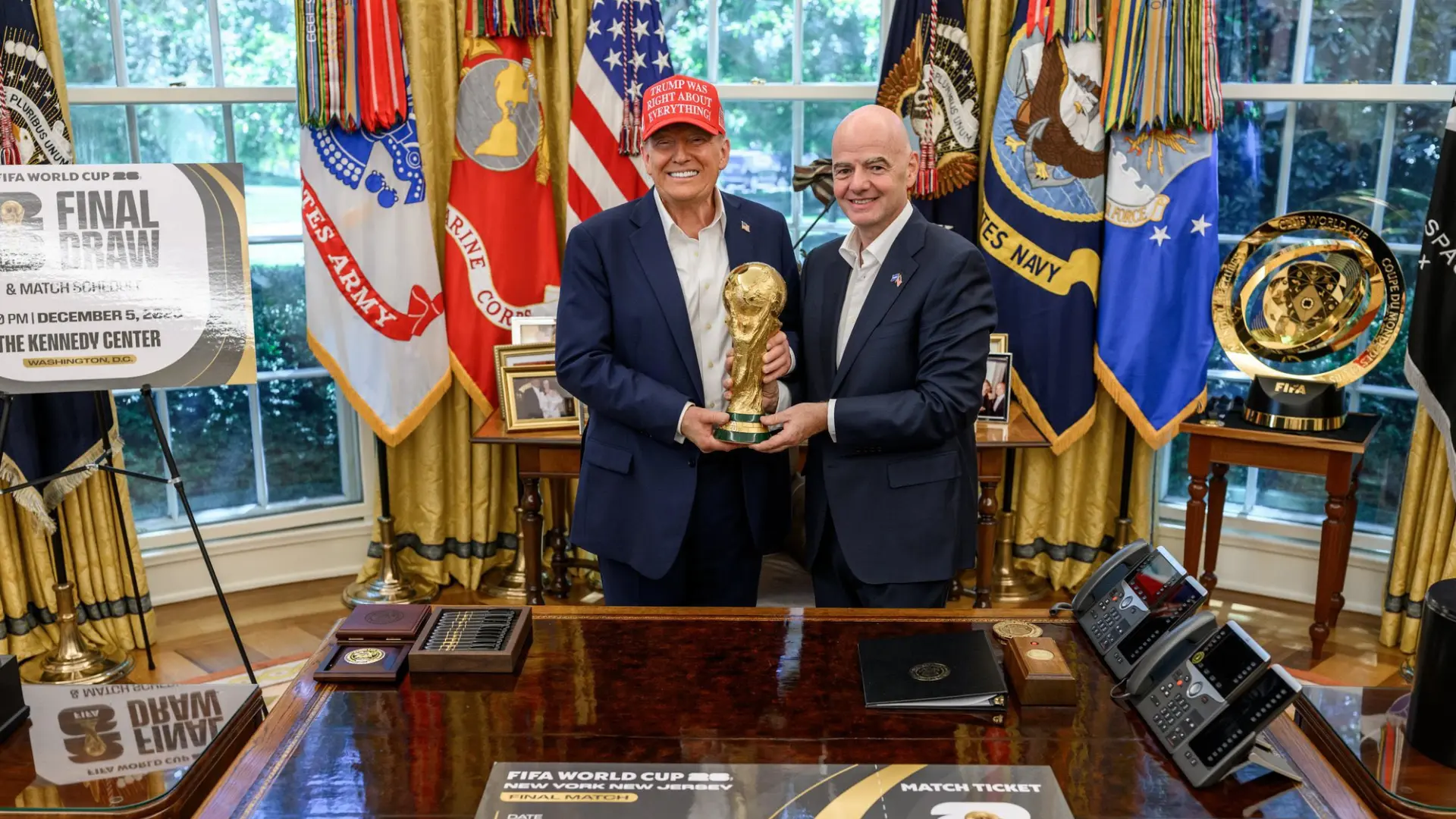 FIFA, futbal, lopta, MS vo futbale, Gianni Infantino a Donald Trump