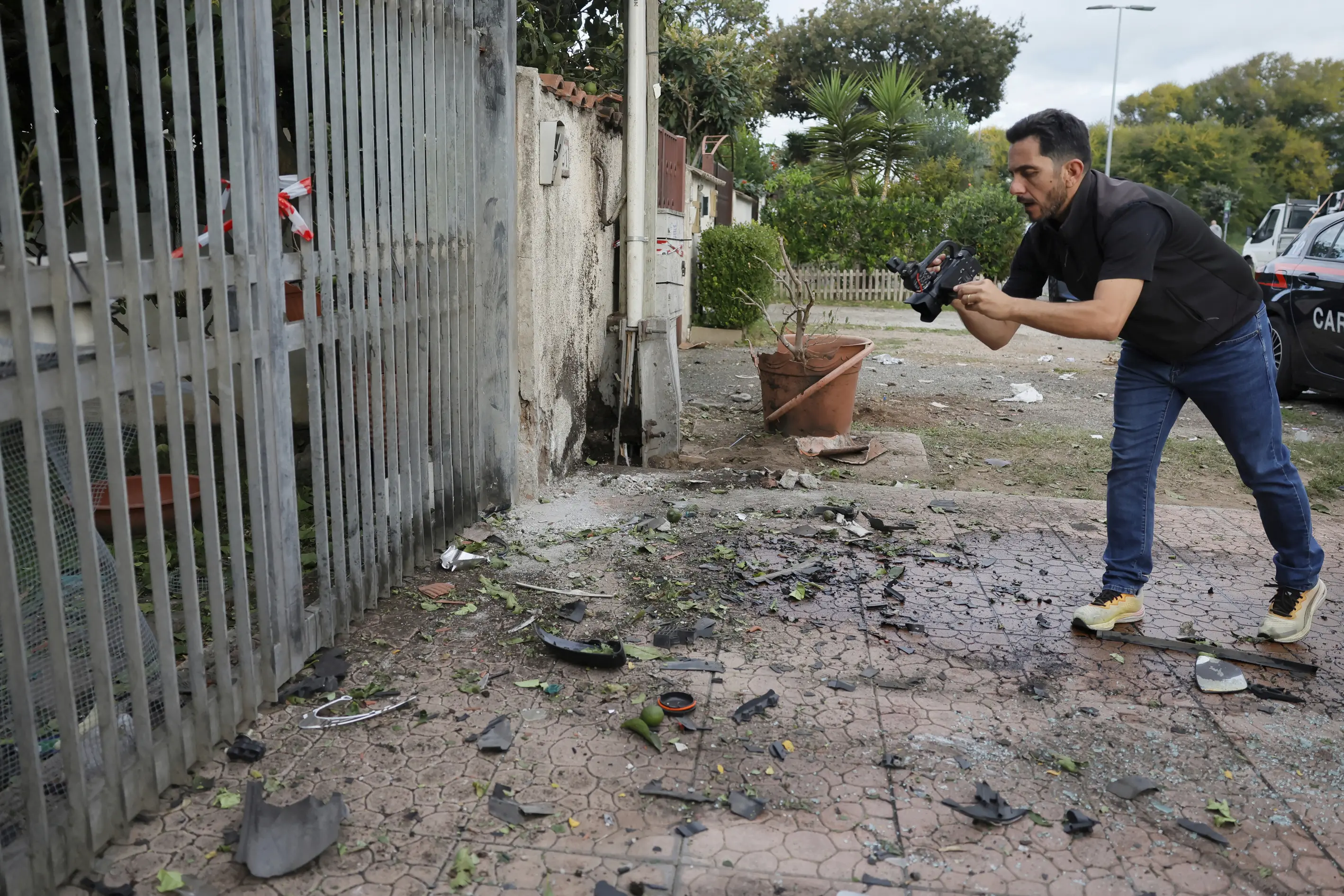 Taliansko Novinár Auto Bomba Výbuch