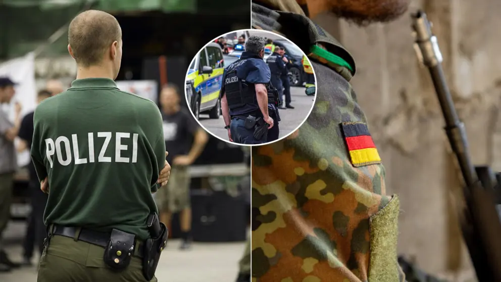 Nemecko polícia vojaci