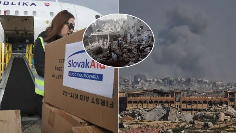 humanitárna pomoc Slovensko Gaza