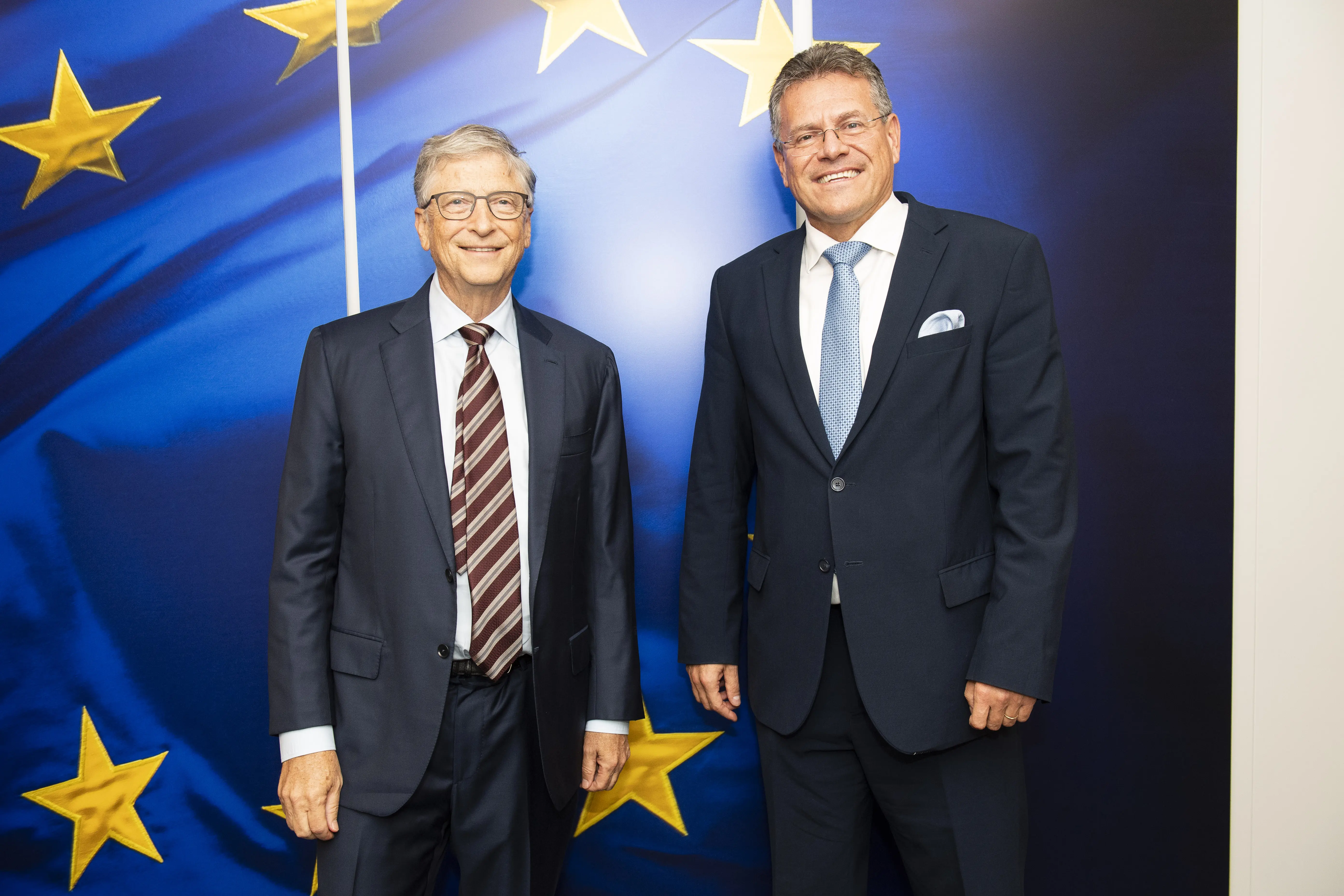 Bill Gates a Maroš Šefčovič
