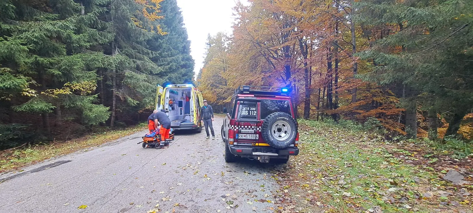 Pád zo schodov na Martinských holiach