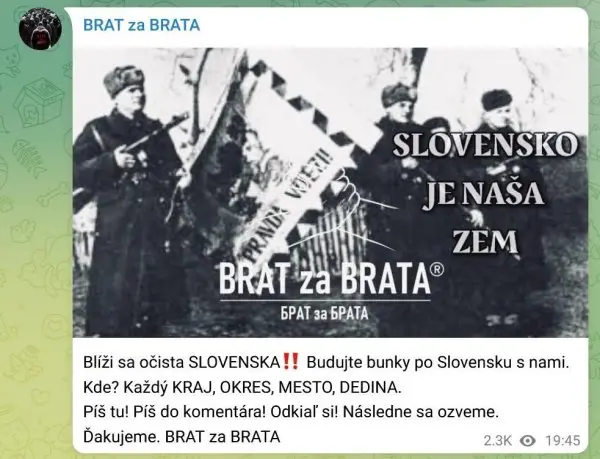 Brat za brata, Telegram