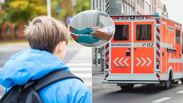 chlapec Nemecko nemocnica prechod pre chodcov