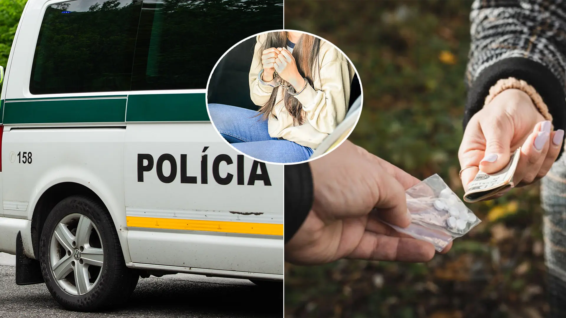 žena drogy polícia