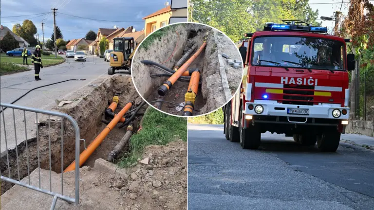 hasiči únik plynu v obci Igram