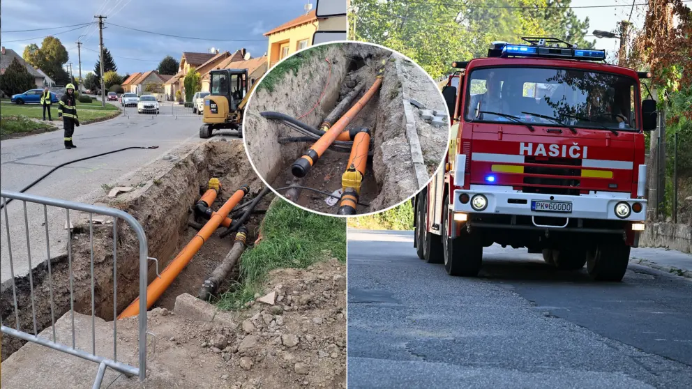 hasiči únik plynu v obci Igram