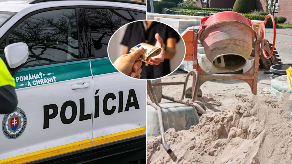 miešačka podvod polícia peniaze