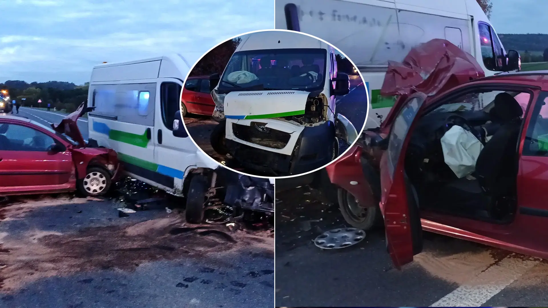nehoda medzi Plzňou a Českými Budějovicami