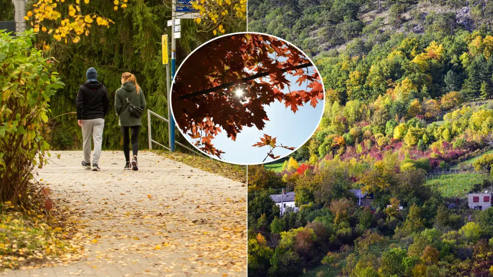 počasie jeseň slnko