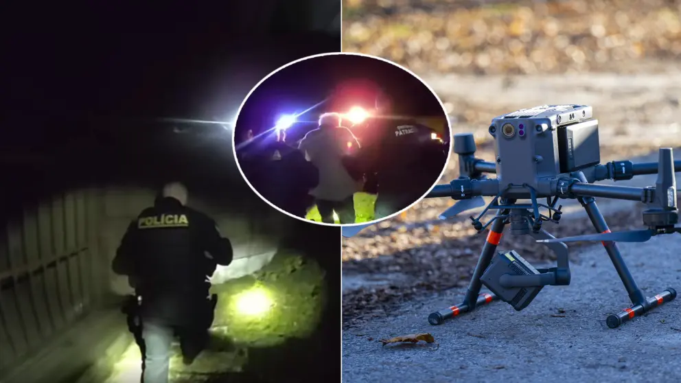 dron polícia