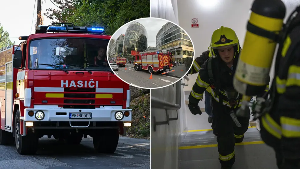 požiar nákupné centrum Bratislava