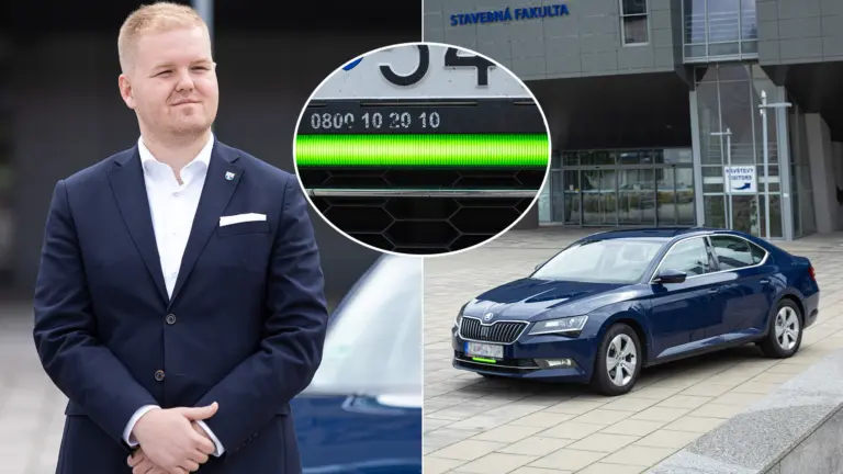 predné brzdové svetlo auto