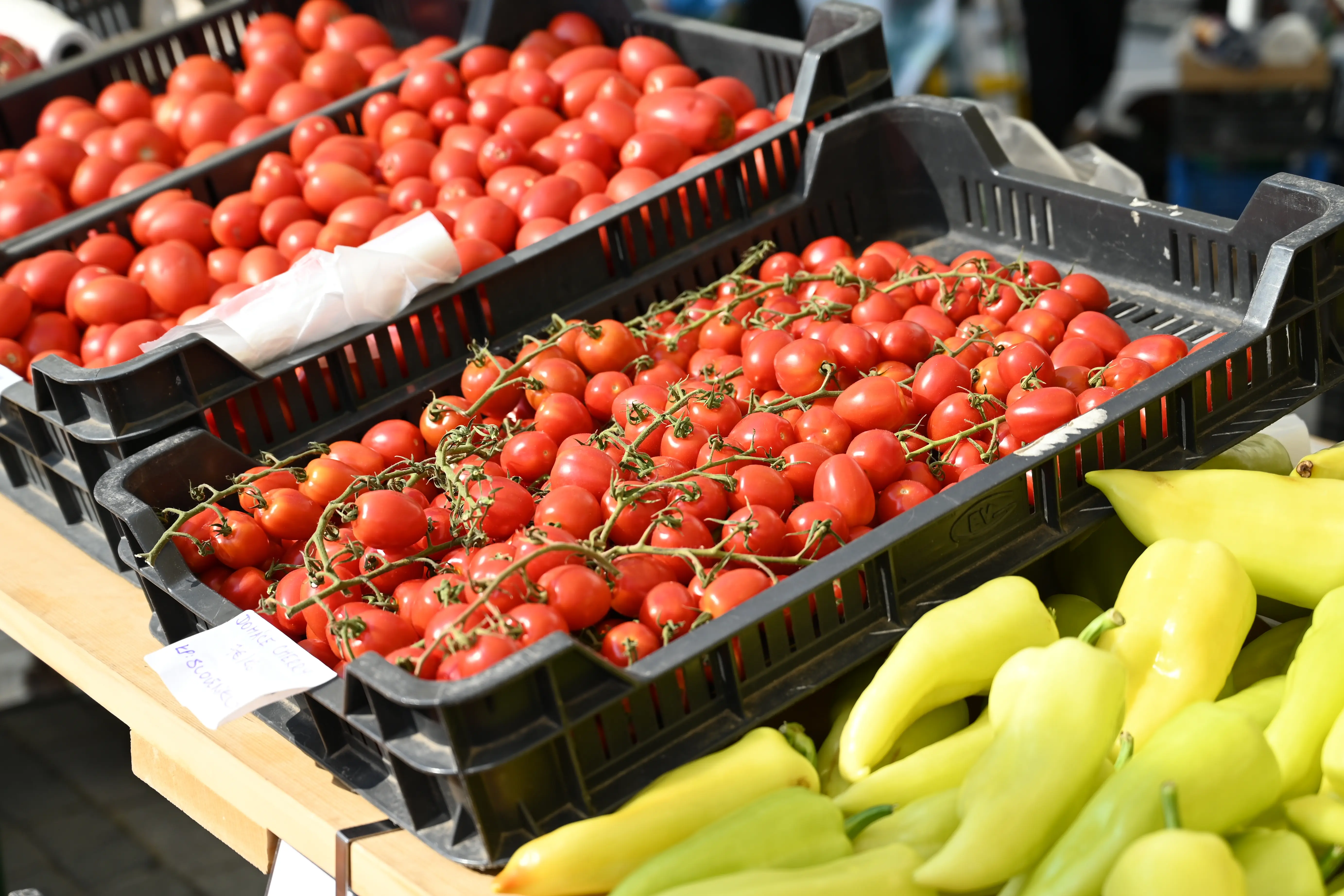 ovocie paradajky trh 